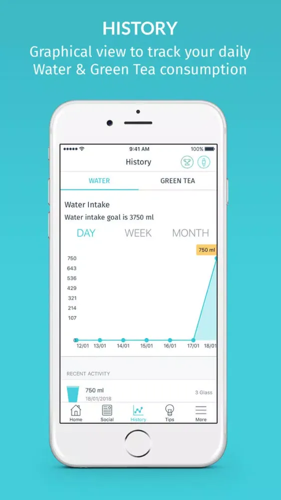 Water Tracker by MevoFit应用截图
