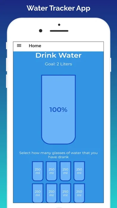 Zrzuty ekranu Water Tracker H2O