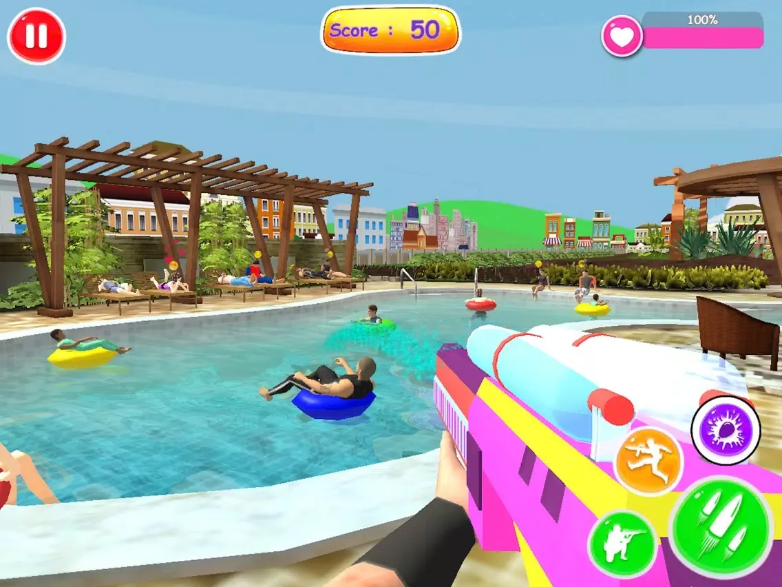 Water Gun : Pool Party Shooter iPad  स्क्रीनशॉट