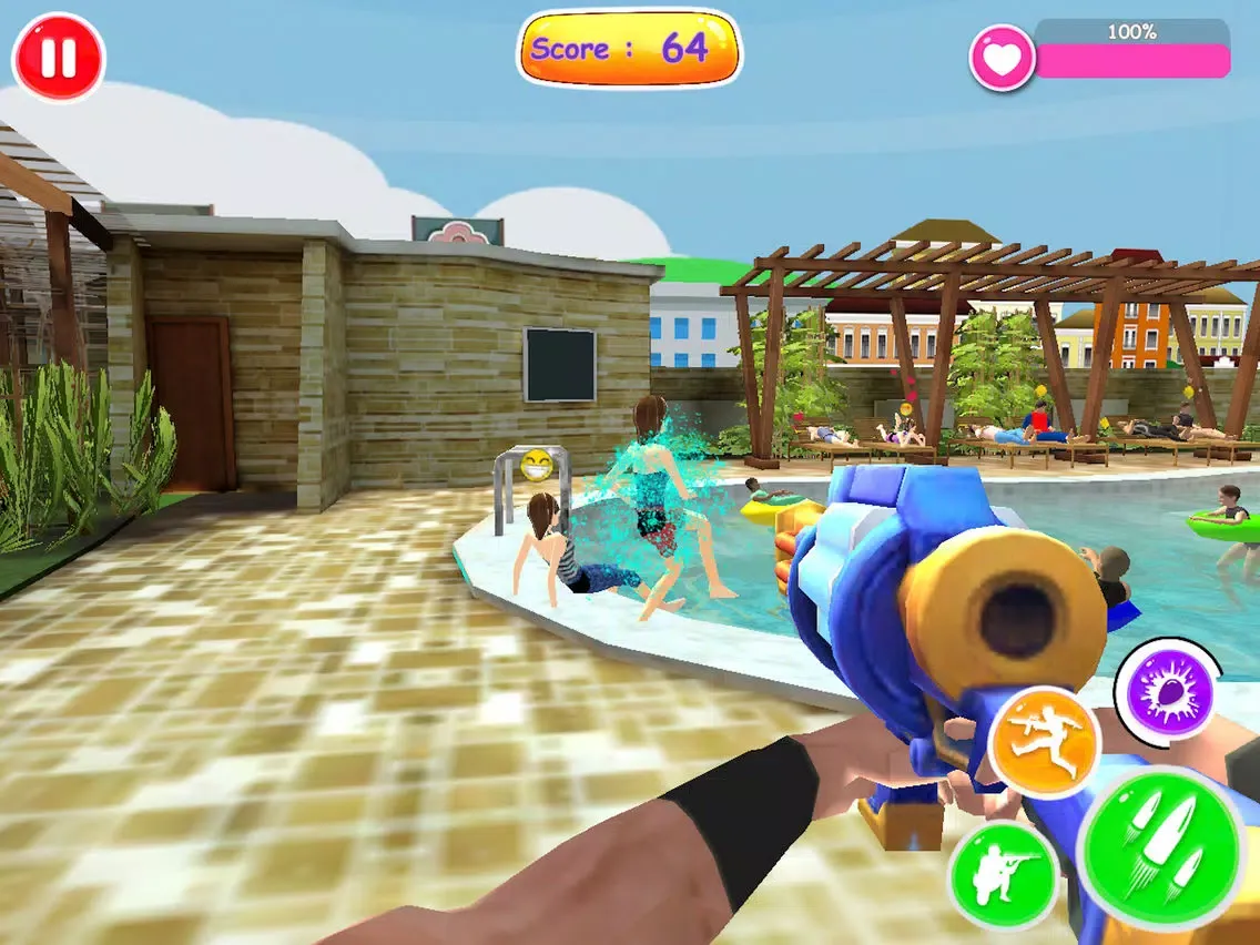 Water Gun : Pool Party Shooter iPad  स्क्रीनशॉट