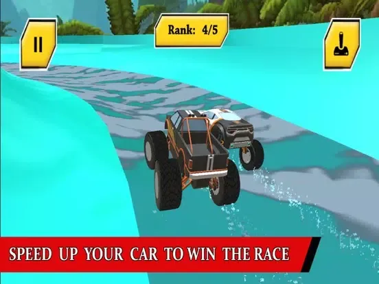 Water Slide Monster Trucks Race In Water Park iPad  Screenshots