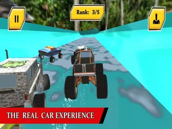 Water Slide Monster Trucks Race In Water Park iPad  Screenshots