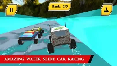 Water Slide Monster Trucks Race In Water Park Screenshots