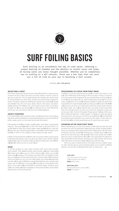 Capturas de pantalla de Foiling Magazine