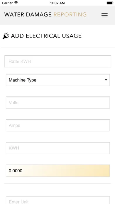Screenshot di Water Damage Reporting