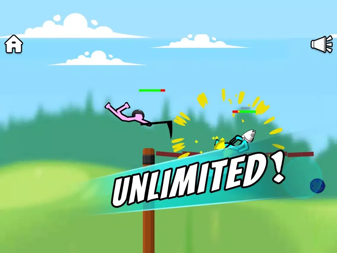 Capturas de pantalla de Stickman Clash - 2 Player Game iPad 