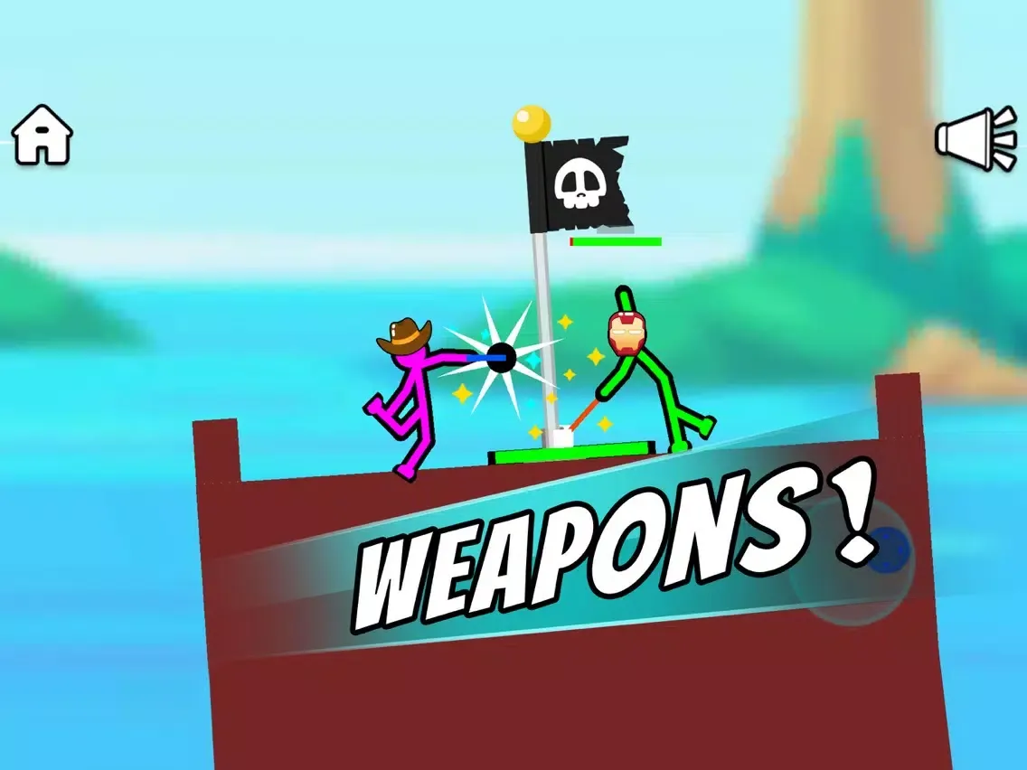 Capturas de pantalla de Stickman Clash - 2 Player Game iPad 