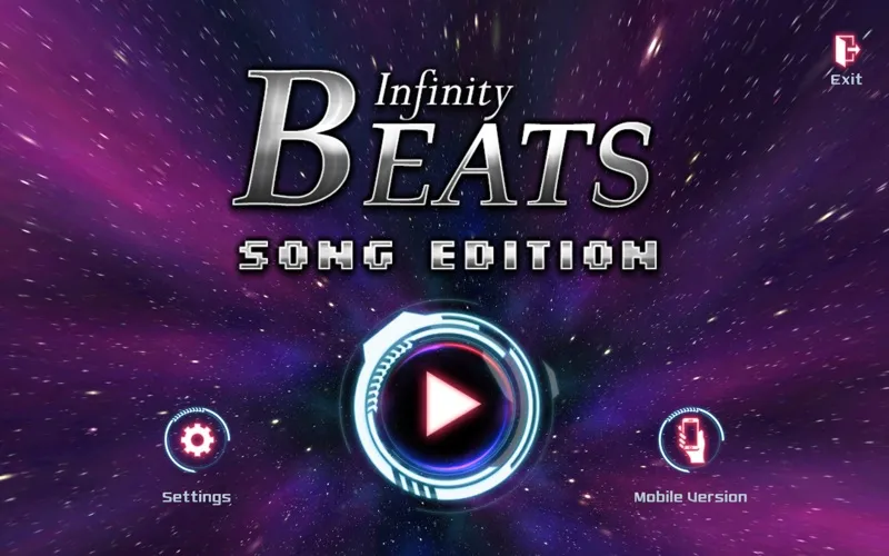 Tangkapan layar Infinity Beats Song Edition