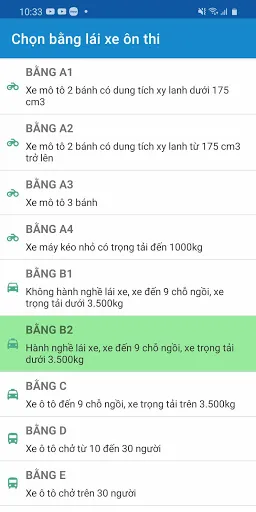 Ôn thi GPLX 600 Câu Screenshots