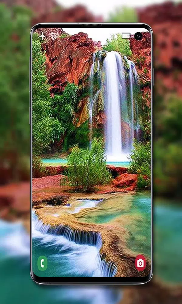 Tangkapan skrin Waterfall Wallpaper