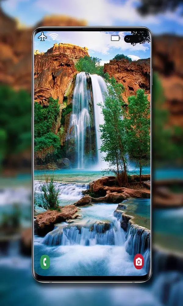 Tangkapan skrin Waterfall Wallpaper