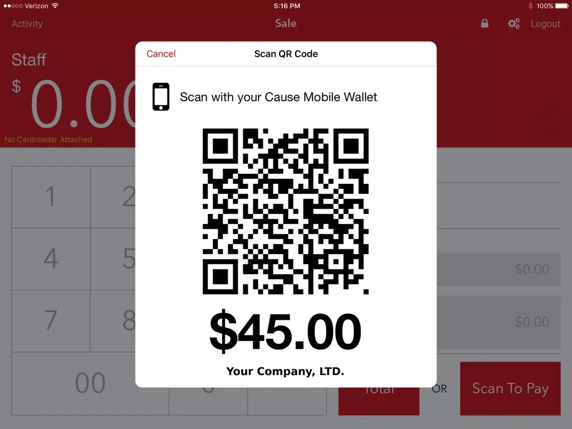 Скриншоты Cause Pay iPad 