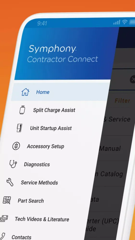 Screenshot di Symphony Contractor Connect