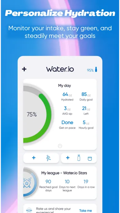 ภาพหน้าจอของ Water.io - The Smart Bottle