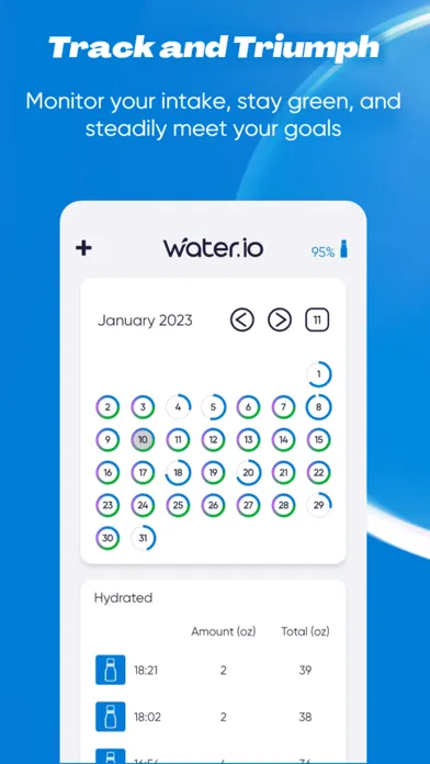 ภาพหน้าจอของ Water.io - The Smart Bottle