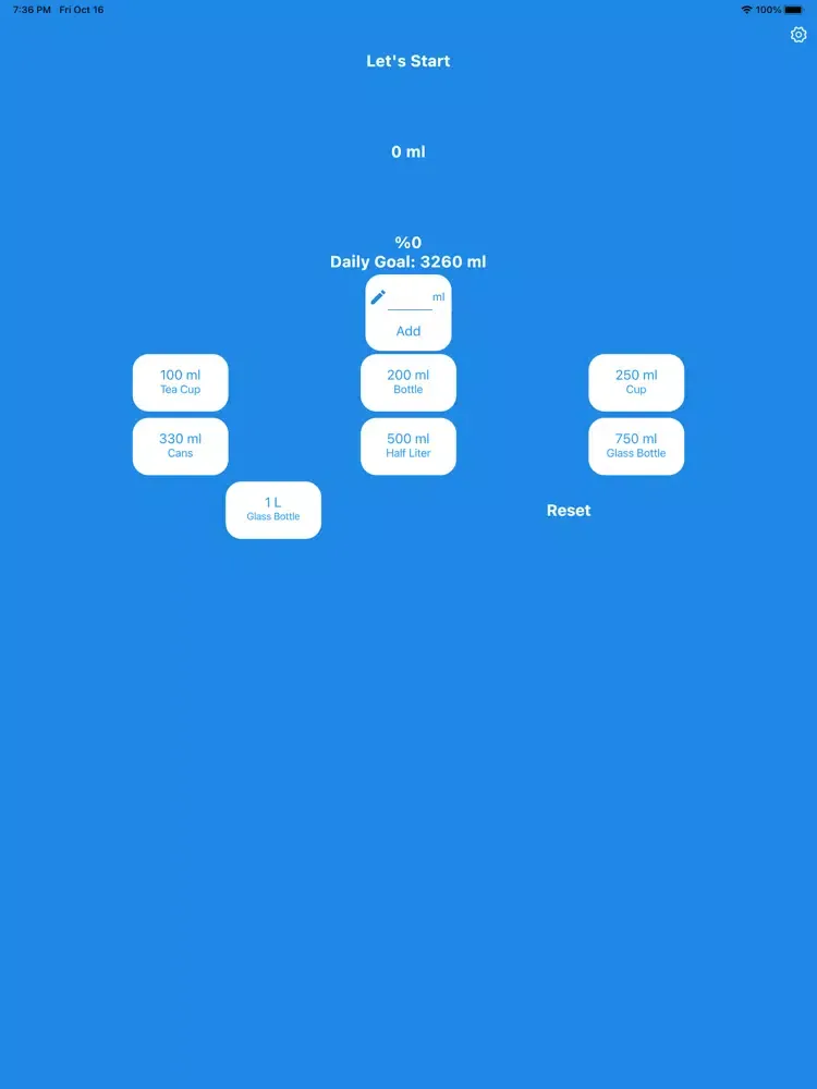 Ảnh chụp màn hình của IOWater iPad 