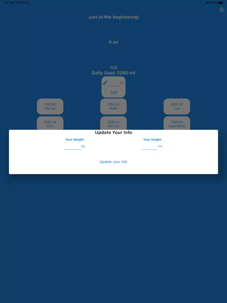 Ảnh chụp màn hình của IOWater iPad 