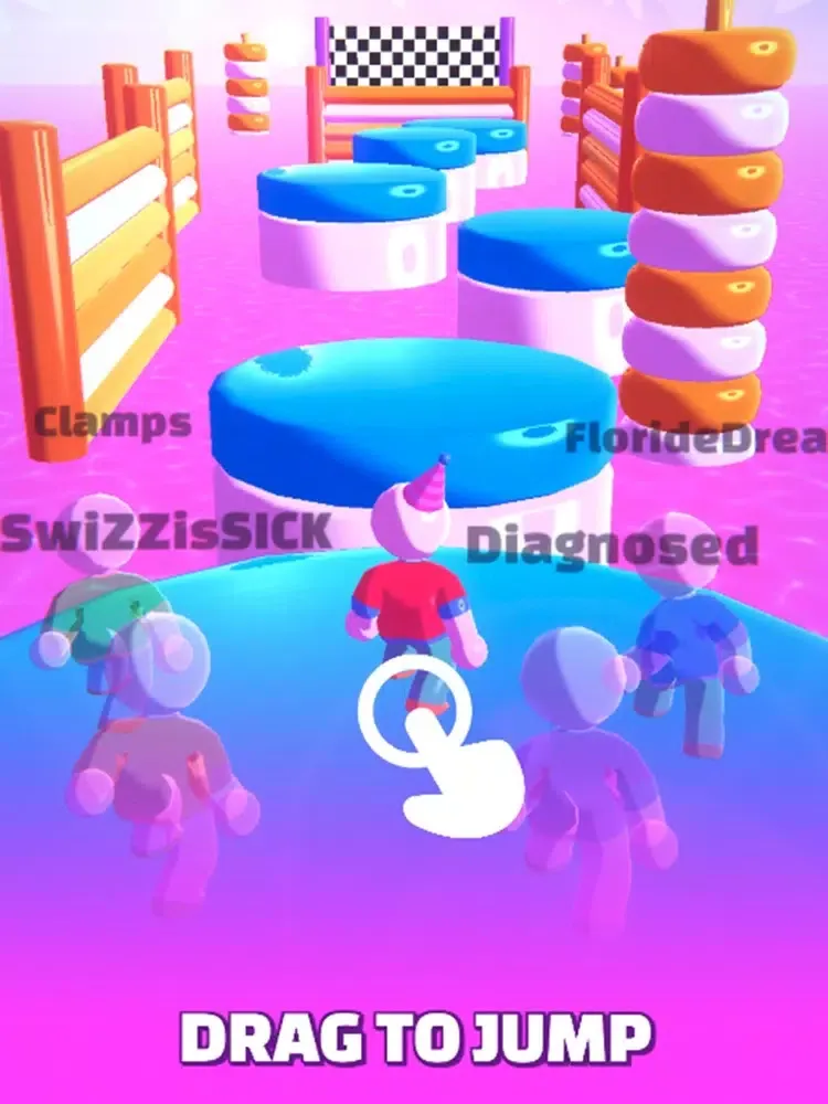 Capturas de tela do Jump Guys Race iPad 