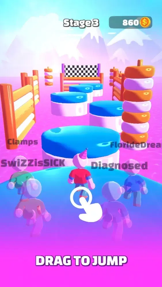 Capturas de tela do Jump Guys Race