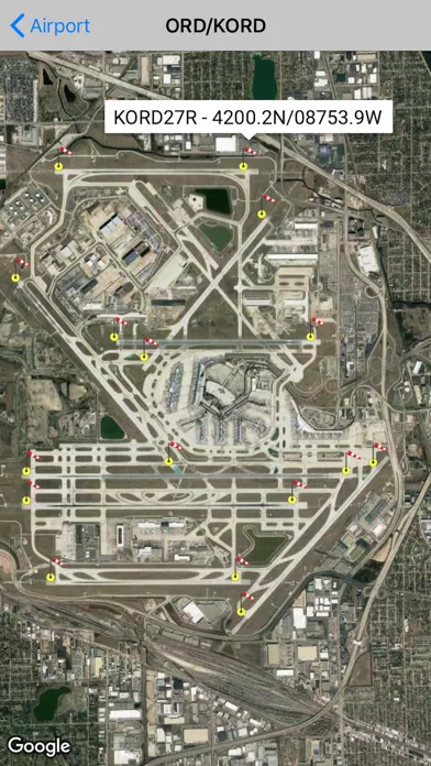 Ảnh chụp màn hình của Global Airport Database