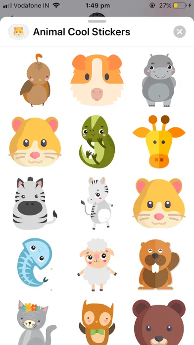 Captures d'écran de Animal Kids Stickers