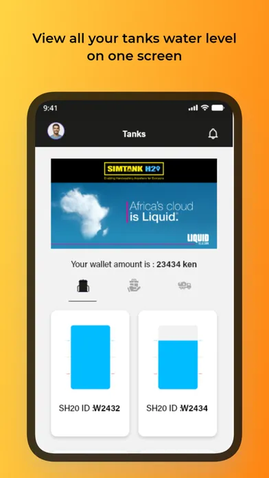 Water Markets Donor app Screenshots