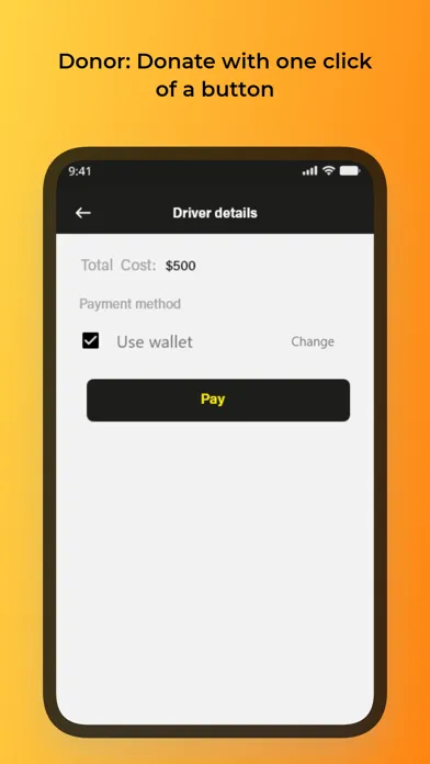 Water Markets Donor app Screenshots