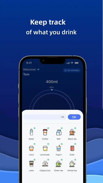 Ảnh chụp màn hình của Water Me - Water tracker