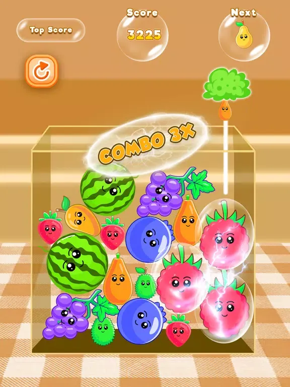 Capturas de tela do Drop Watermelon Merge Game 3d iPad 