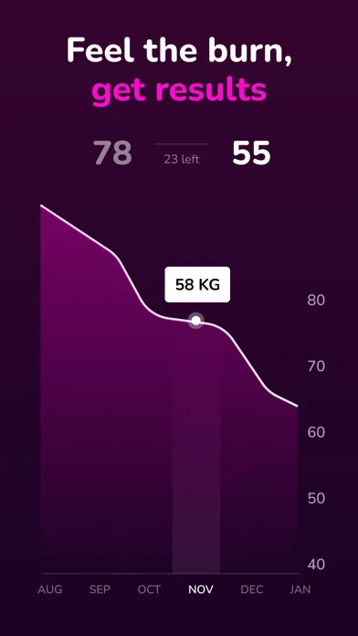Tangkapan skrin Losing Weight App: Fitness Pro