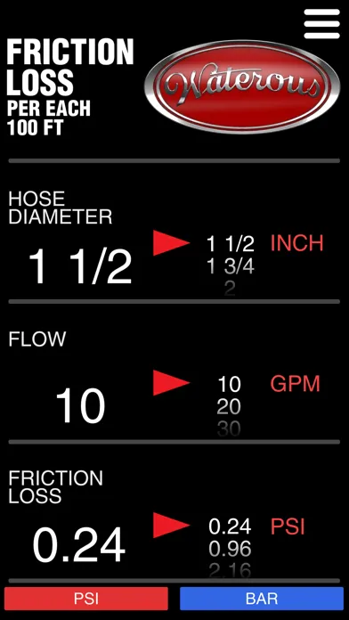 Water Flow Calculators Screenshots