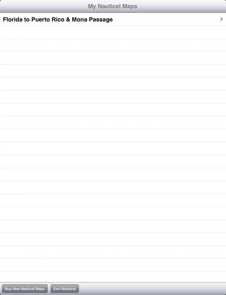 Screenshot di iNautical iPad 