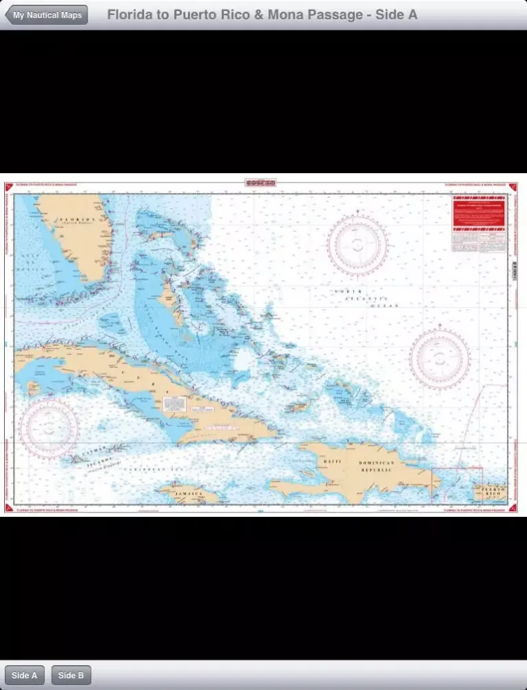 Screenshot di iNautical iPad 