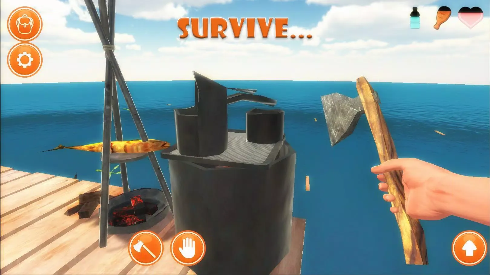 Raft Survival Simulator Screenshots