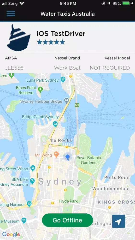 Captures d'écran de Water Taxis AUS-Partners