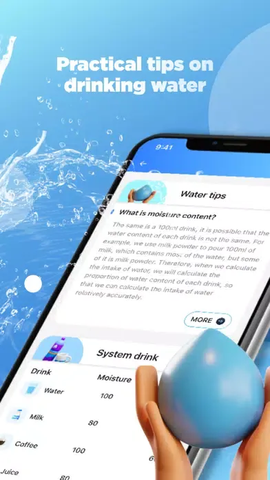 Capturas de pantalla de water time—simple water remind