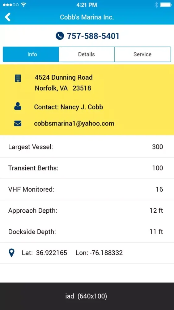 Ảnh chụp màn hình của Waterway Guide Marinas