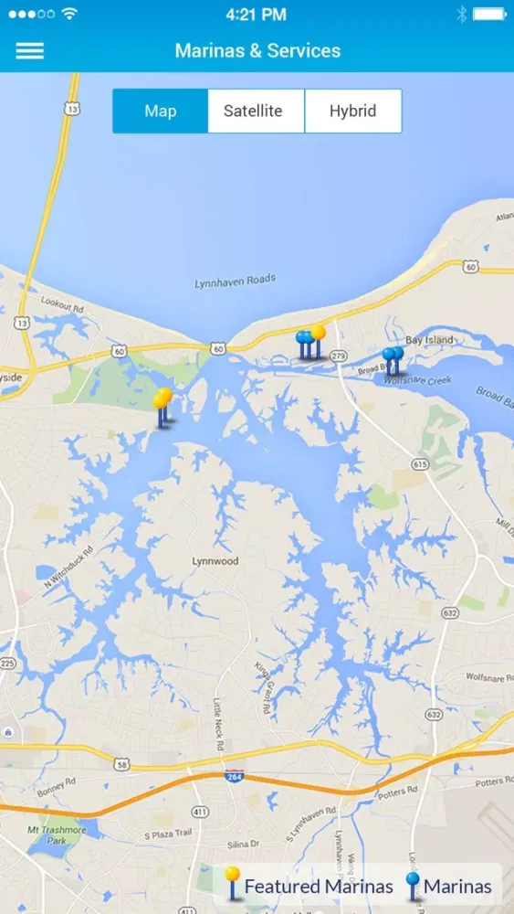 Ảnh chụp màn hình của Waterway Guide Marinas