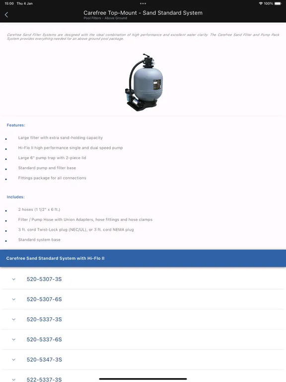 Capturas de tela do Waterway Pool and Spa Catalog iPad 