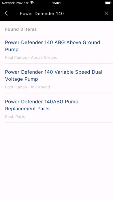 Capturas de tela do Waterway Pool and Spa Catalog
