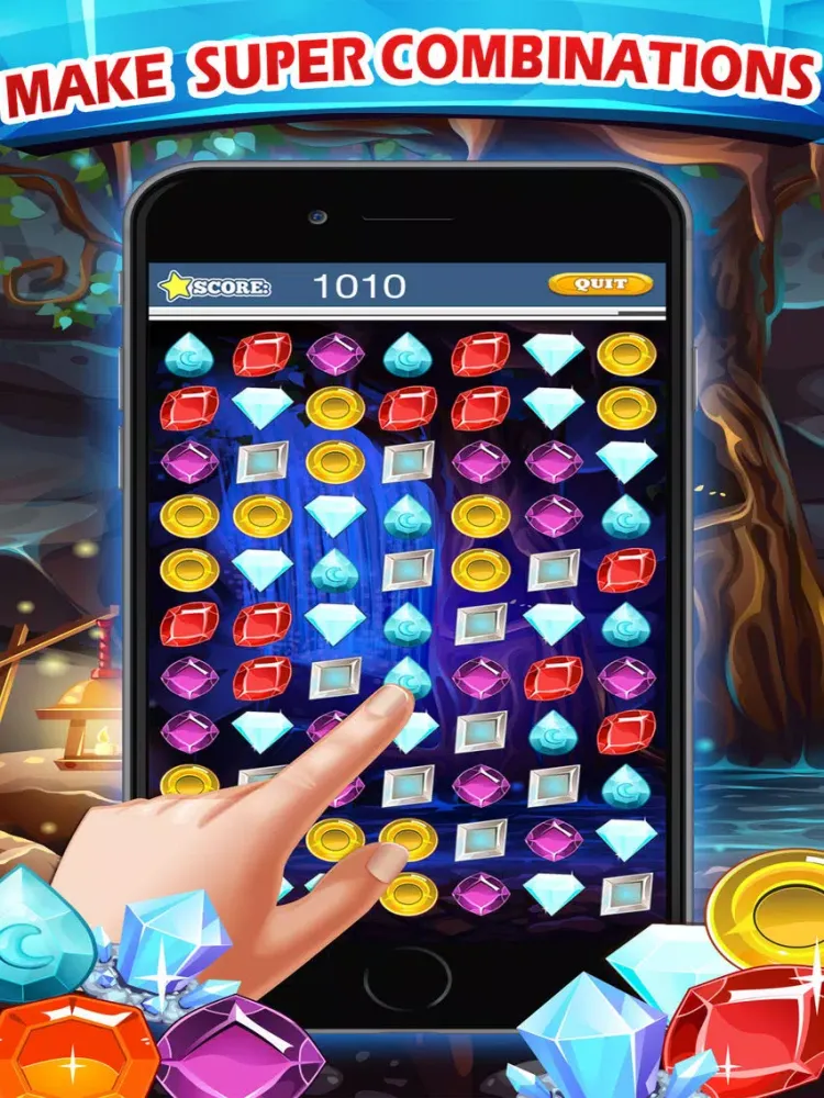 ภาพหน้าจอของ Jewel Rush Mania iPad 