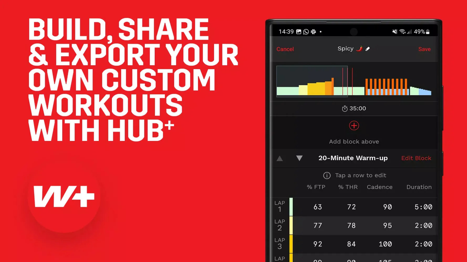 Captures d'écran de Wattbike Hub