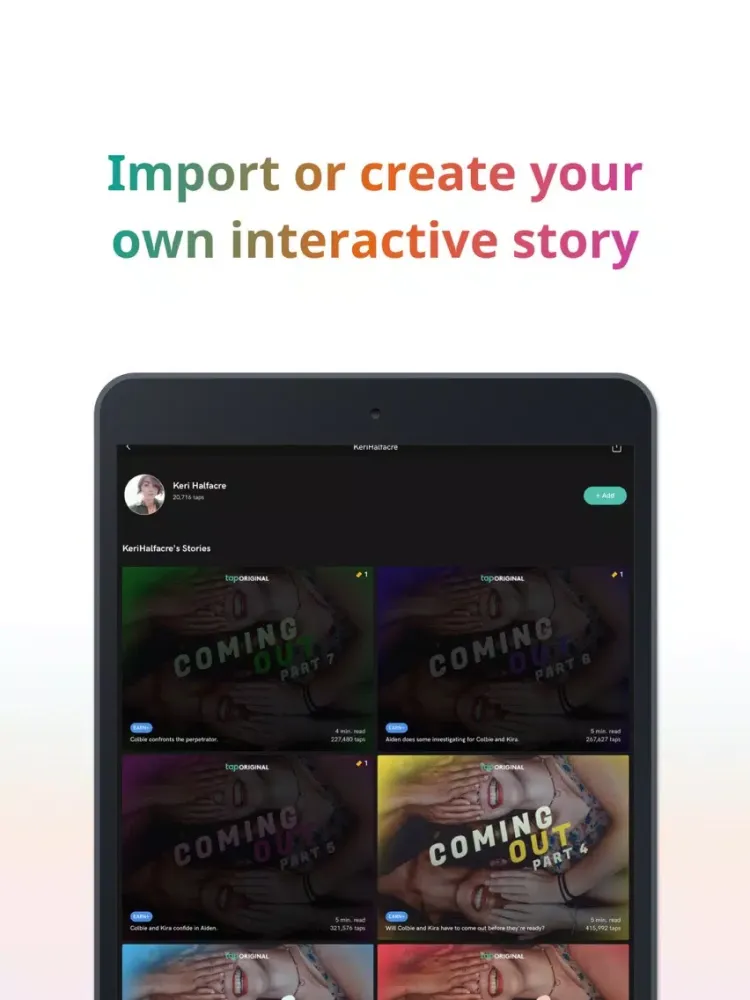 صور Tap by Wattpad iPad 