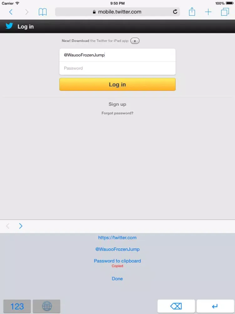 صور Login Keyboard iPad 