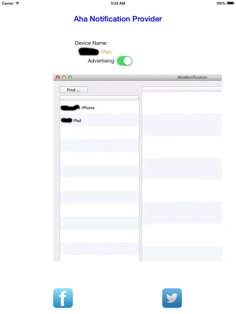 Aha Notification Provider iPad  स्क्रीनशॉट