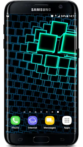 Neon Cube Cells 2 3D Live Wall应用截图