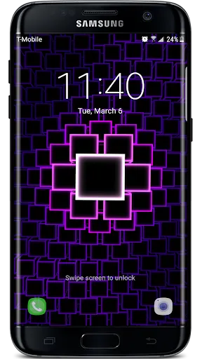 Neon Cube Cells 2 3D Live Wall应用截图