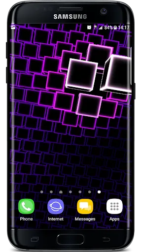 Neon Cube Cells 2 3D Live Wall应用截图