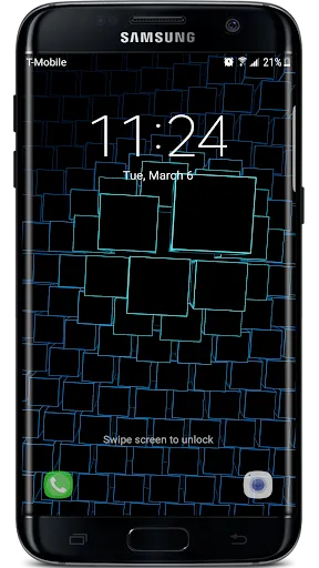 Neon Cube Cells 2 3D Live Wall应用截图