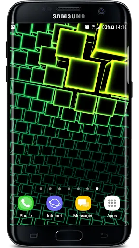 Neon Cube Cells 2 3D Live Wall应用截图